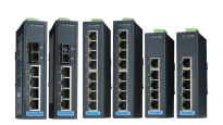 Industrial unmanaged Ethernet switches.