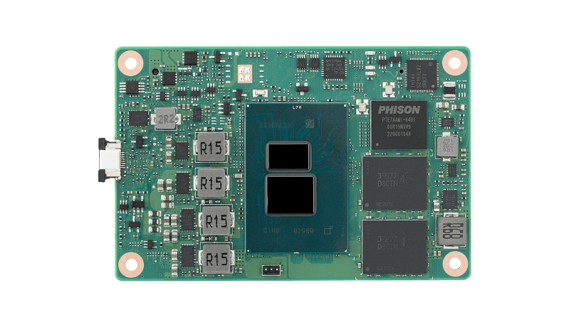 COM Express mini Type 10 提供DDI显示和EDP/LVDS接口；支持高速I/O接口扩展，如USB3.2、SATAIII和PCIe等。
