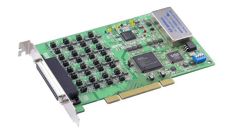 研华隔离式高密度多通道模拟量输出卡适用于 PCI 总线，是需要多模拟输出通道之工业级应用的理想解决方案。 这些适配卡提供选购的电压、电流输出及机板 ID。