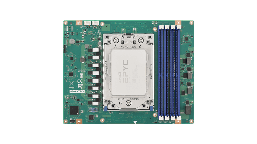 COM-HPC Server 有D/E两种尺寸，支持高达20核Intel 服务器级 CPU和高达64核AMD服务器级CPU，下一代高速I/O，如PCIe Gen5 (32GT/s)， USB4 (40Gbps) 和 25GbE，并支持IPMB远程控制。