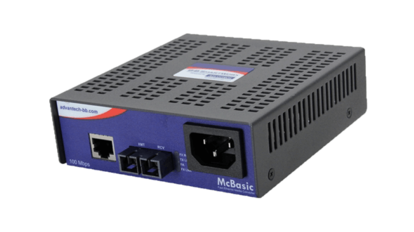 Advantech's standalone media converter facilitates cabling with simple conversion and optional internal power security device.