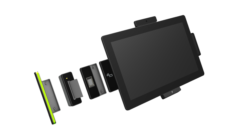 UTC系列可配备多种可选外设，例如摄像头、条码扫描器、NFC/RFID读写器、磁条读卡器、智能卡阅读器及LED灯条等。