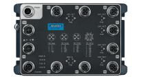 EKI-9510 series switches, built for public transport, feature rugged IP67 design, M12 connectors, PoE options, and comply with ITxPT and e-Mark.