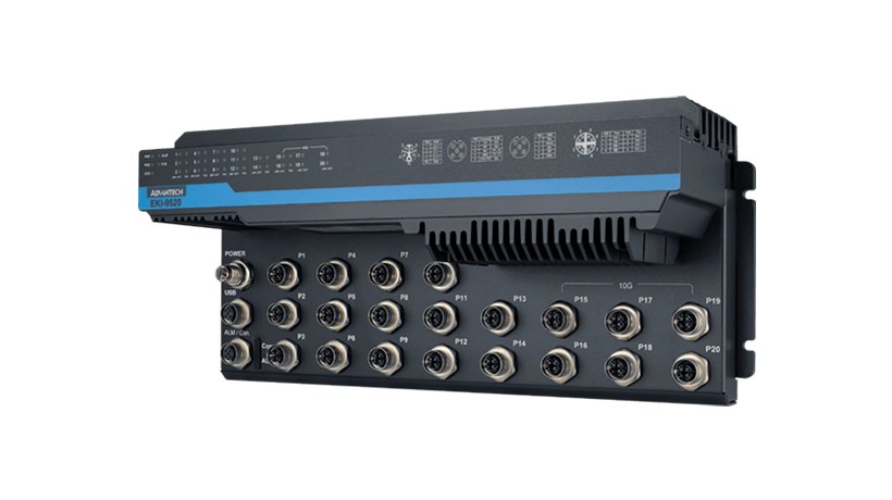 EN50155 20-port Ethernet Switch Support 10G
