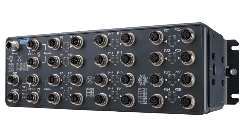 EN 50155 28-port Ethernet Switches