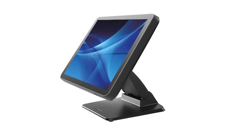 X86-based POS system powered by Intel® Celeron® J1900 or Core™ i3/ i5 processor, and combined with a dual-hinge stand.
