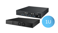 EPC-T系列嵌入式工控机，适配Mini-ITX超薄系列主板。可搭载Intel和AMD平台嵌入式级别处理器。全系列1U高度，支持上架，具有丰富的IO接口。采用DC-IN供电，便于部署和安装。支持无风扇散热，专注于精简化、超薄尺寸行业应用，如KIOSK自助设备，AI等相关领域。