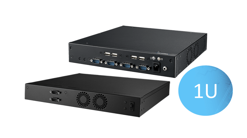 EPC-T系列嵌入式工控机，适配Mini-ITX超薄系列主板。可搭载Intel和AMD平台嵌入式级别处理器。全系列1U高度，支持上架，具有丰富的IO接口。采用DC-IN供电，便于部署和安装。支持无风扇散热，专注于精简化、超薄尺寸行业应用，如KIOSK自助设备，AI等相关领域。