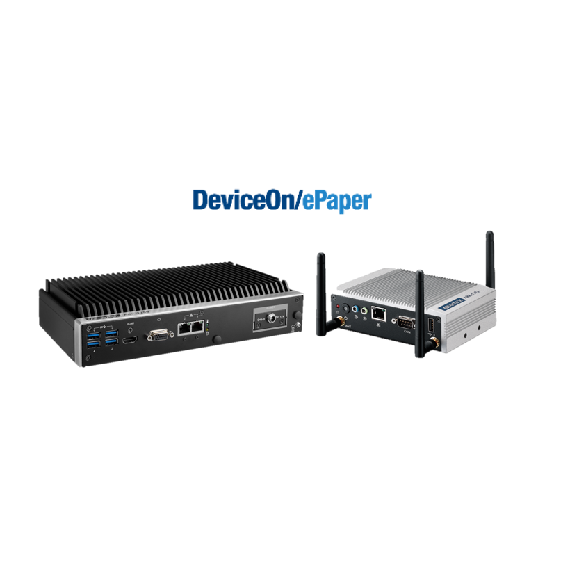 内置研华WISE-DeviceOn边缘智能软件DeviceOn/ePaper，通过双向通信实现设备管理、服务管理和图像生成服务，详情可询400-001-9088。