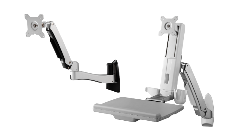 The ARES-5 series is an industrial VESA standard wall-mounted workstation kit with pre-certified quality and cable management