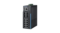 Industrial Layer 3 managed Ethernet switches with DIN-rail mounting, offering advanced routing, reliable connectivity, and network management.
