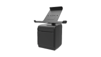 AIM tablets can be equipped with various peripherals, such as a thermal printer, carry strap, VESA mount, and charging dock, based on usage needs. 