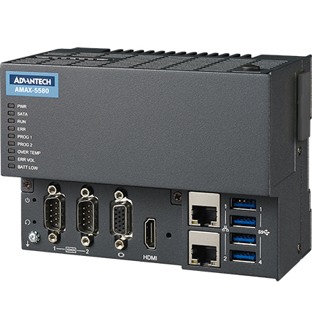 AMAX-5580 - Intel® Core™ i7/i5/Celeron® 边缘控制器 支持EtherCAT 插片I/O扩展 - 研华