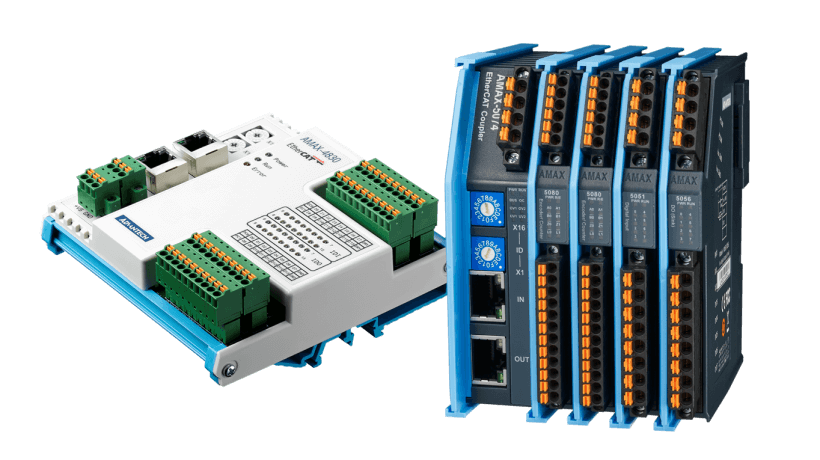 AMAX EtherCAT I/O提供不同外形规格以满足多样化应用场景——切片式I/O与阻塞式I/O
