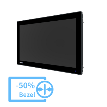【Slim Bezel】18.5" (16:9) modular front slim bezel  display design compatible with TPC-B610, TPC-B520, TPC-B300 models