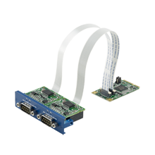 2端口隔离 RS-232 mPCIe, DB9