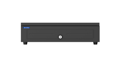 钱箱，有5个纸币插槽和8个硬币托盘。