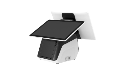 13.3英寸16:9 ARM架构POS收银一体机，采用Rockchip RK3568处理器，配备磁条读卡器，内置打印机和条码扫描器。