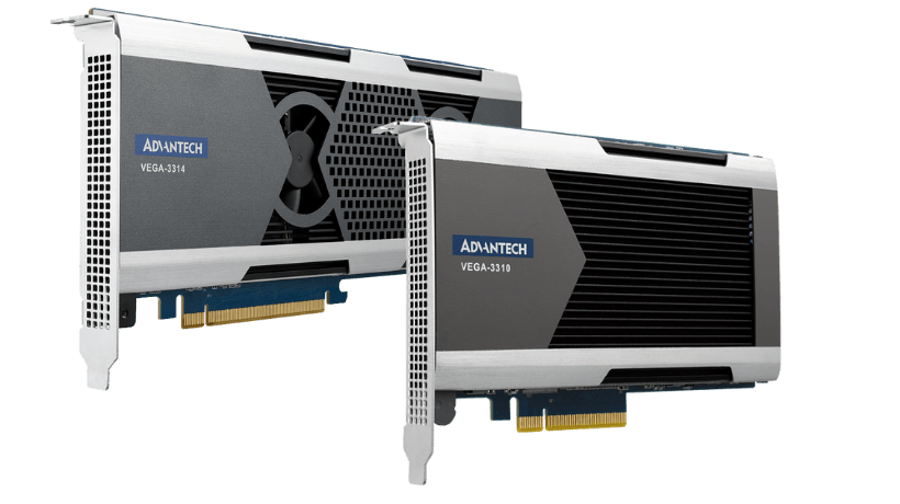 研华利用软件与硬件压缩以及多种计算机主机接口 (从 USB 到 PCI、PCIe、PCI 104 及迷你适配卡)，提供完整的工业级 SD (标准画质) 与 HD (高画质) 模拟影像采集卡。 研华的工业级采集卡支持各种输入接口，包括 YPbPr、SDI、HDMI、DVI、BNC 及 RCA。