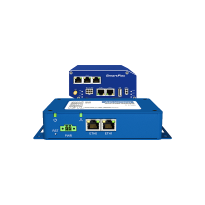 LAN routers provide routing and firewall options without cellular connectivity combining Ethernet 10/100 and serial ports for connection.
