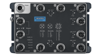 EKI-9510 series switches, built for railway applications, feature rugged IP67 design, M12 connectors, PoE options, and comply with EN50155 & IEC61373.