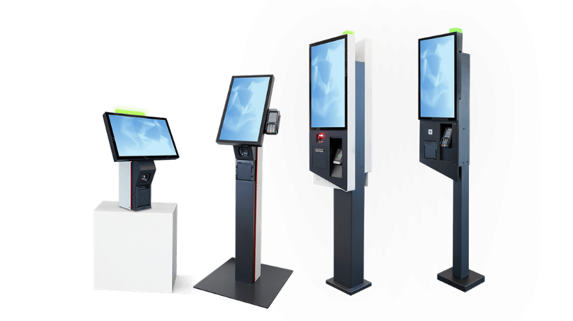 Interactive and multi-function kiosks with exclusive design