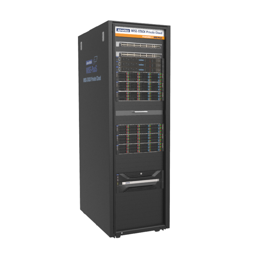 研华 WISE-STACK 600 为专业的工业级私有云，具有更高的计算能力和存储管理能力。