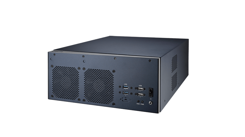 EPC-B3000系列嵌入式工控机，尺寸为310x360x134mm。可搭载Intel和AMD平台嵌入式级别处理器。适配Micro-ATX尺寸主板。3U高度，最多拥有4个全高PCIe扩展位，具有丰富的IO接口。可内置大功率精密ATX电源。工业级品质，稳定可靠。满足对空间尺寸有要求的高端高性能需求。