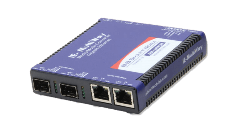 Extend connections over fiber with additional network monitoring, fault detection and remote configuration.