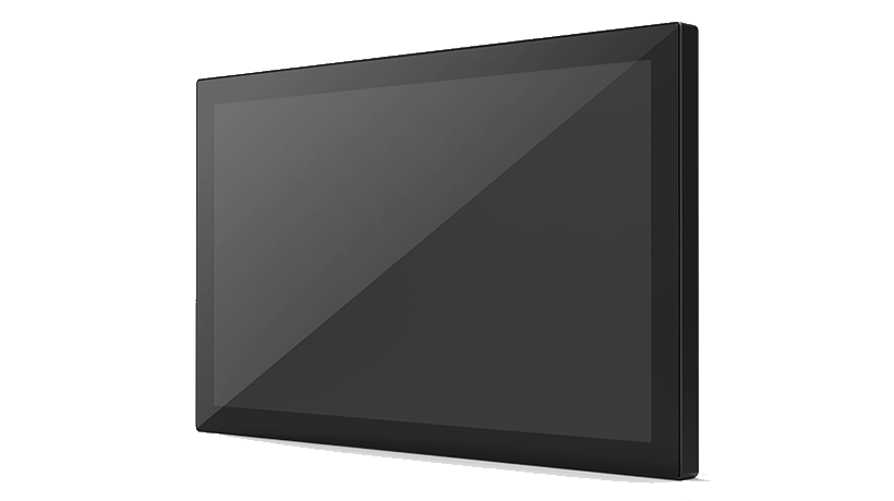 VUE-2000 Full-flat Panel Mount Monitor, covering from 10.1", 15.6", 23.8" screen size with PCAP touch function